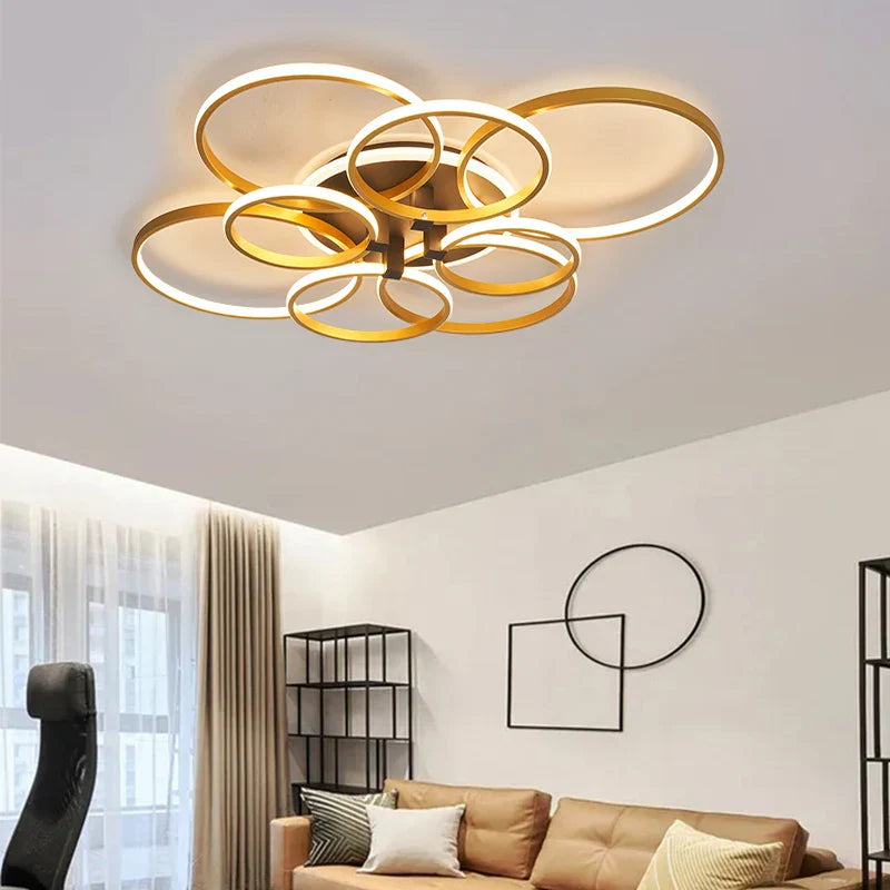 Moderne LED-lysekrone til elegant indretning