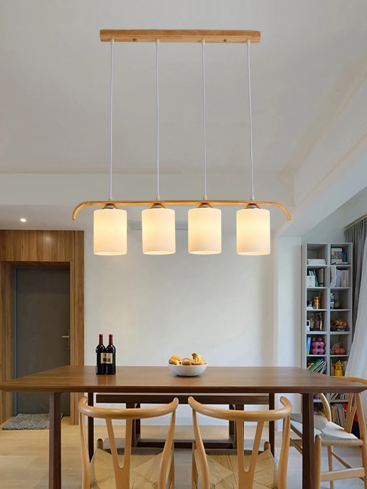 Minimalistisk LED-træpendellampe – Moderne indretning