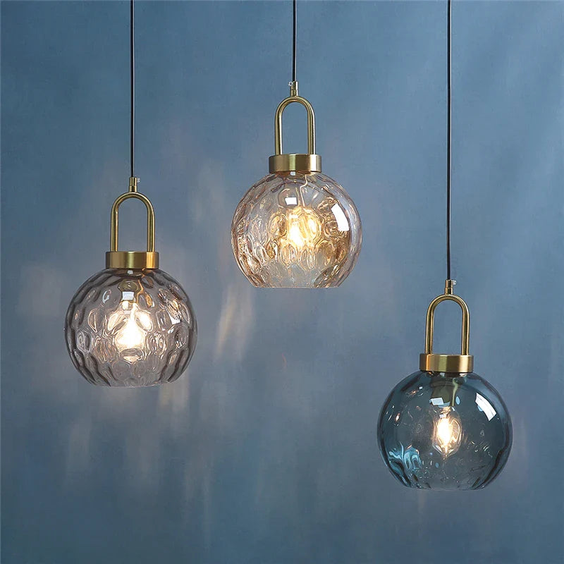Minimalistisk nordisk design LED-glaslysekroner