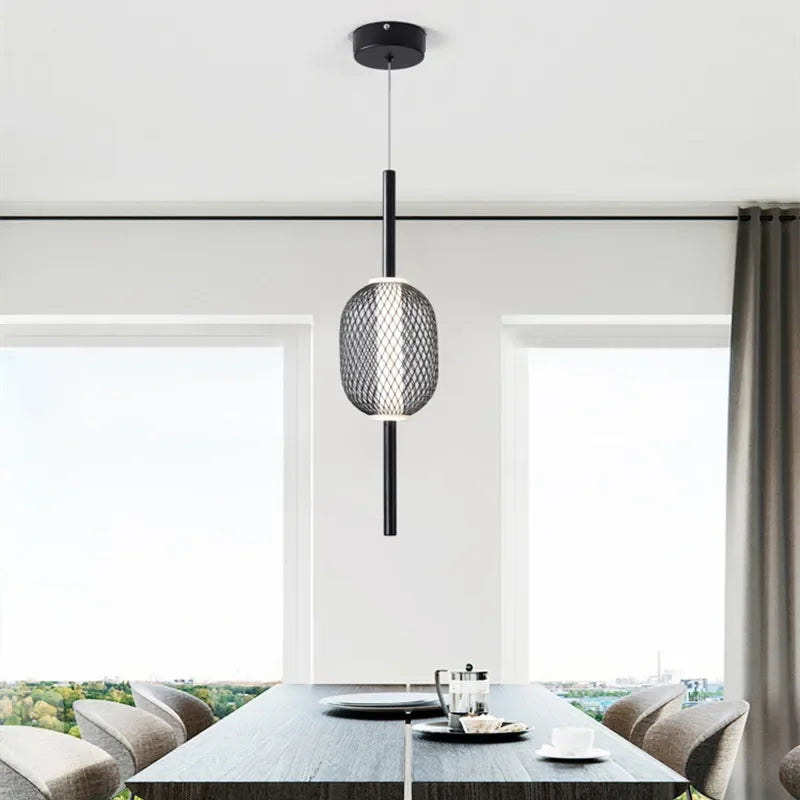 Minimalistisk LED-pendel lille dekorativ enkelt loftslampe