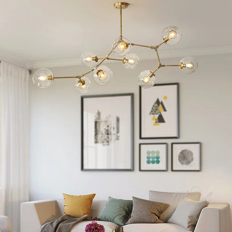 Moderne LED-pendel i elegant glas
