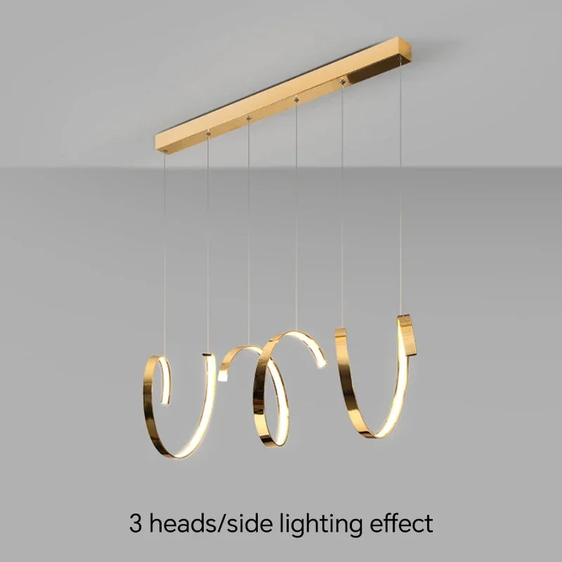 Moderne asymmetrisk pendellampe