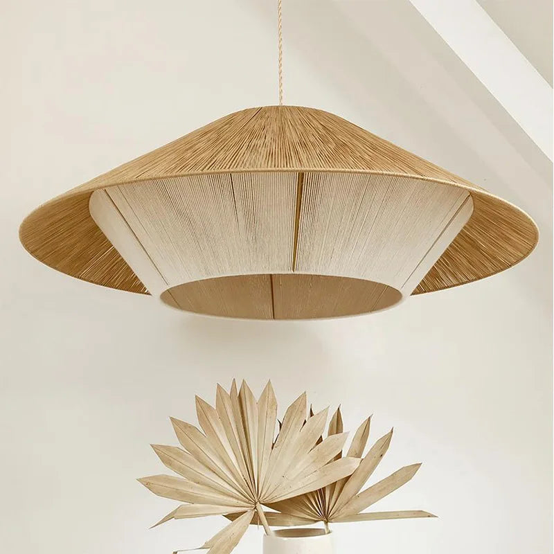 Japansk retro lampe i hampe reb til kreativ indretning