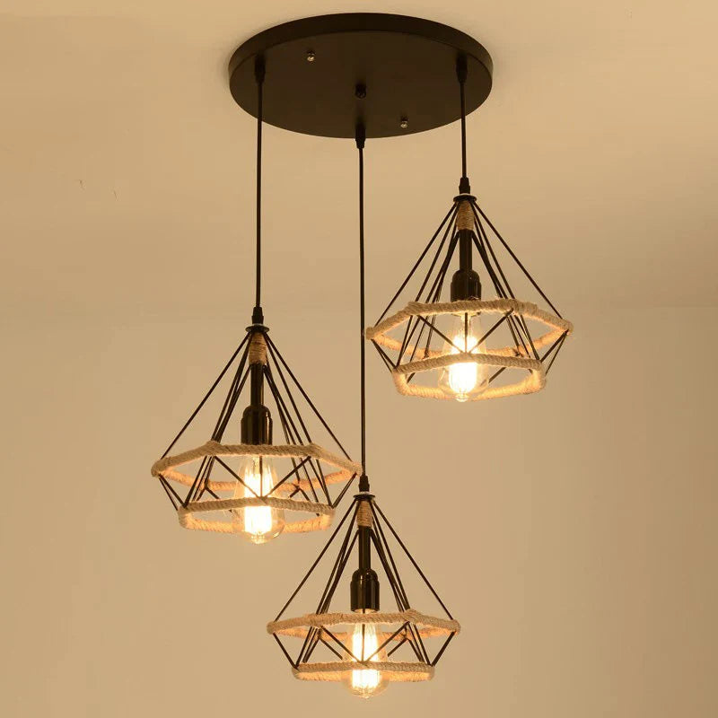 Moderne varm industriel vintage lysekrone