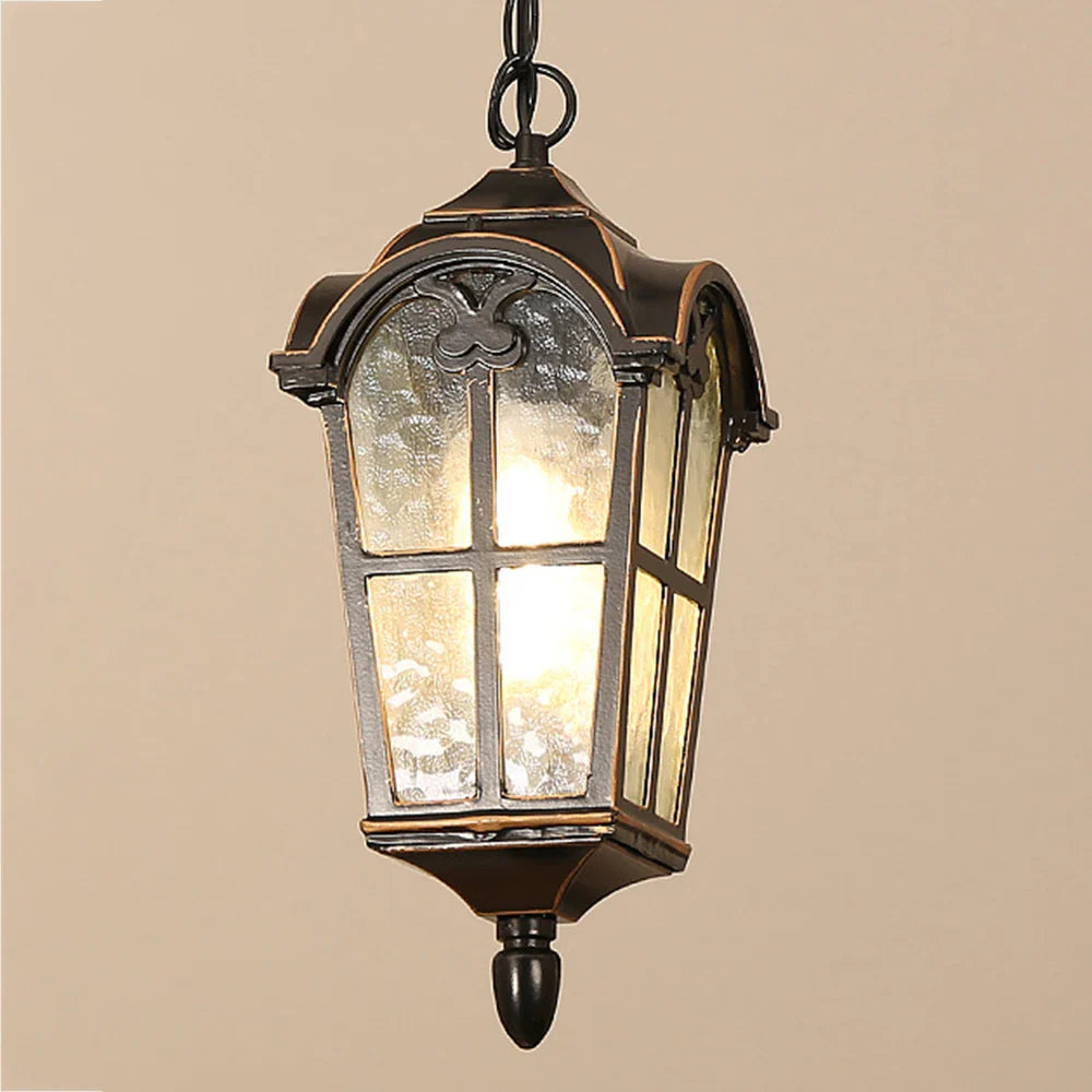 Vandtæt retro-udendørslampe til have og indgang