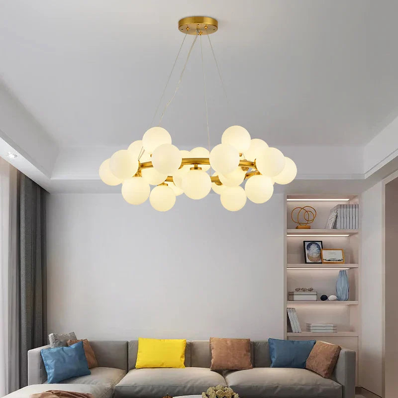 Moderne Nordisk Transparent Lysekrone