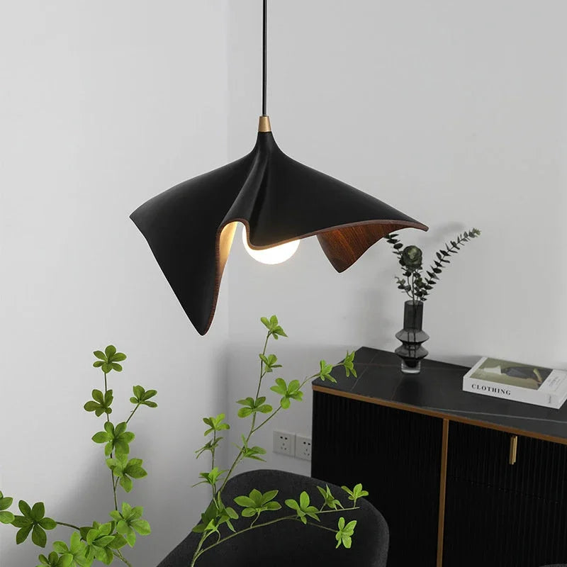 Wabi-sabi nordisk lysekrone i retrodesign til moderne rum