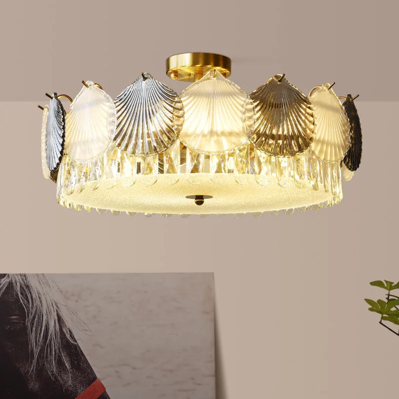 Moderne fransk krystal-LED-designerlampe