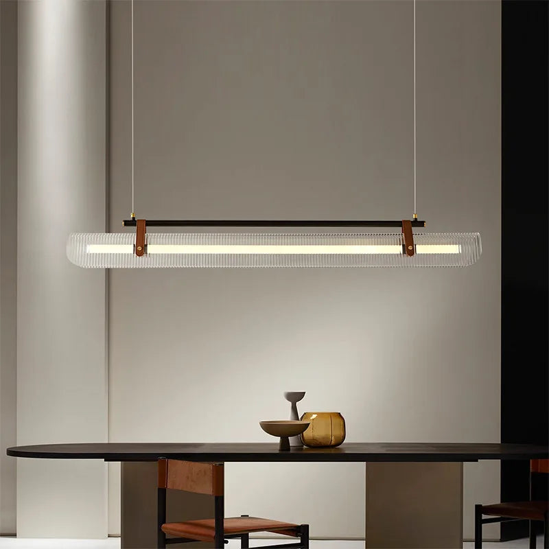 Elegant, minimalistisk LED-lysekrone i moderne design