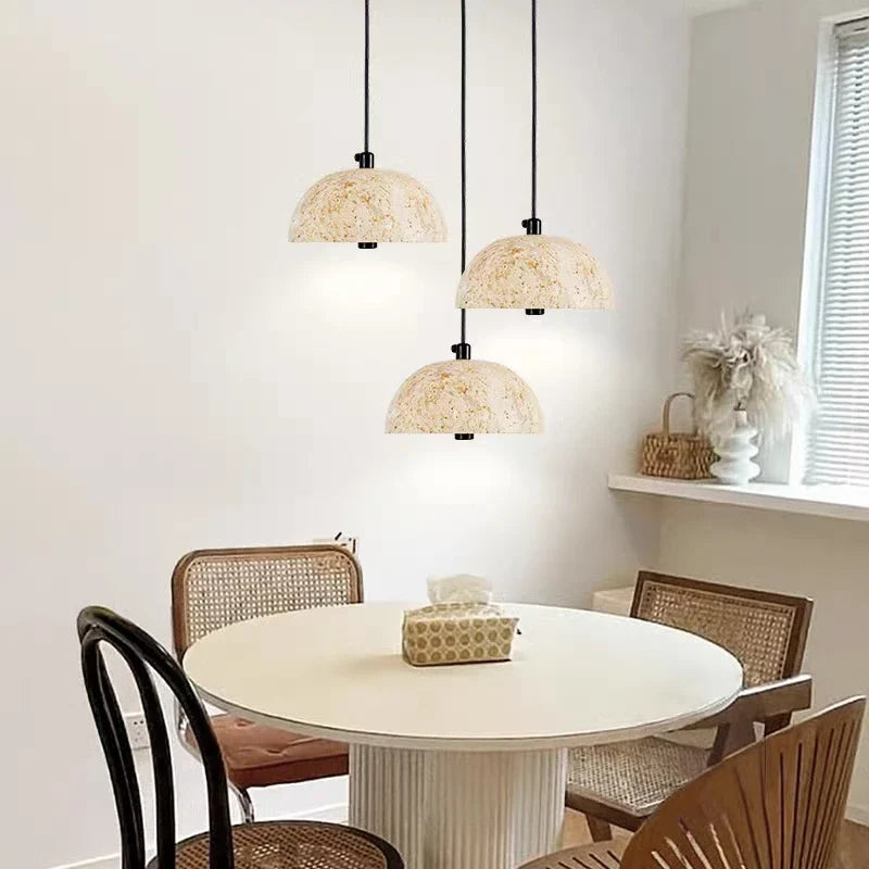Wabi-sabi retro nordisk stenlampe til zen-stemning