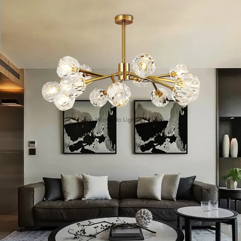 Luksuslysekrone i krystal postmoderne belysning Winfordo WF-XD011