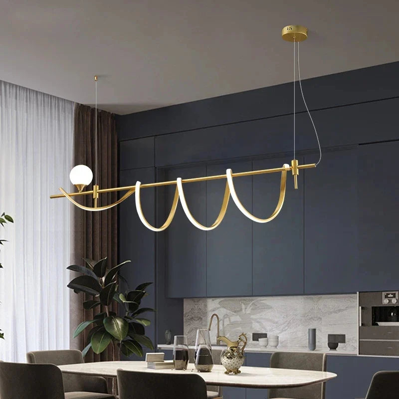 Moderne designlampe i hvidt glas