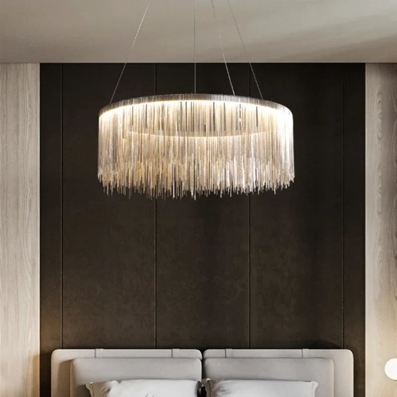 Nordisk postmodernistisk LED-lampe i aluminium til kreative rum