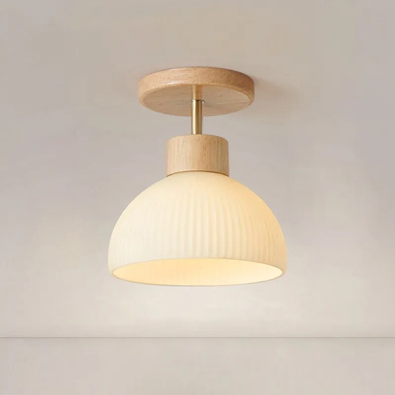 Moderne LED-lysekrone i glas