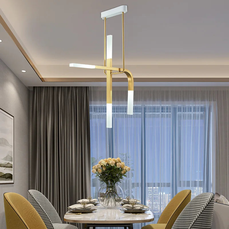 Kreativ U-formet LED-lysekrone til moderne belysning