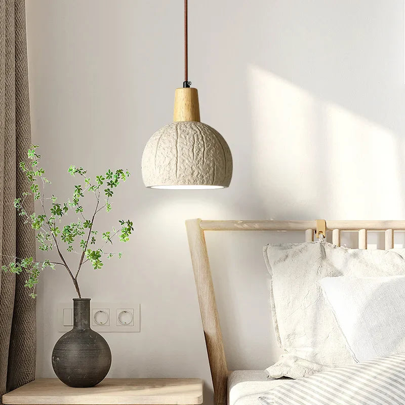 Japansk wabi-sabi lysekrone i nordisk stil til indretning