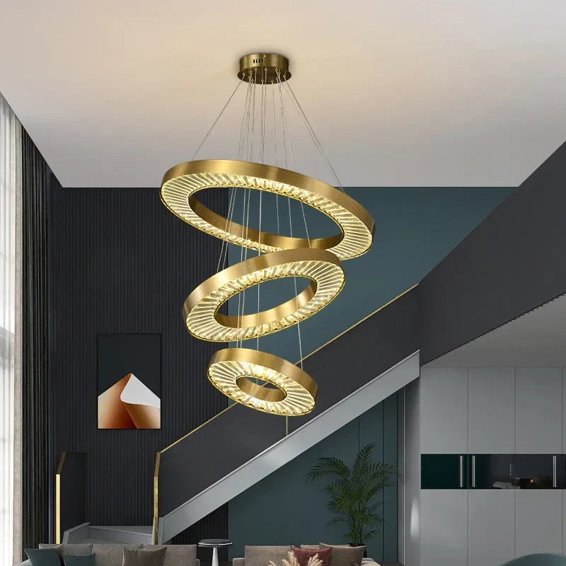 Moderne sofistikeret LED-krystallysekrone