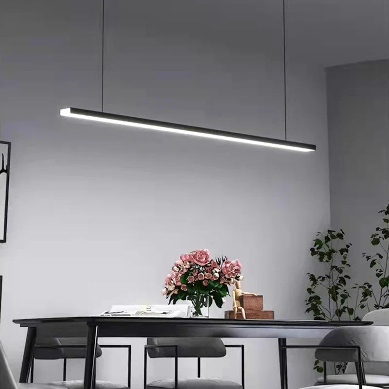 Minimalistisk LED-kobberlysekrone