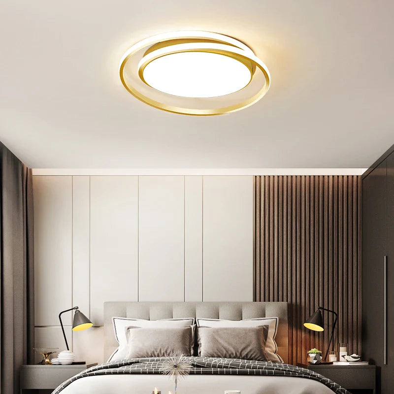 Rund LED-lysekrone, moderne og elegant