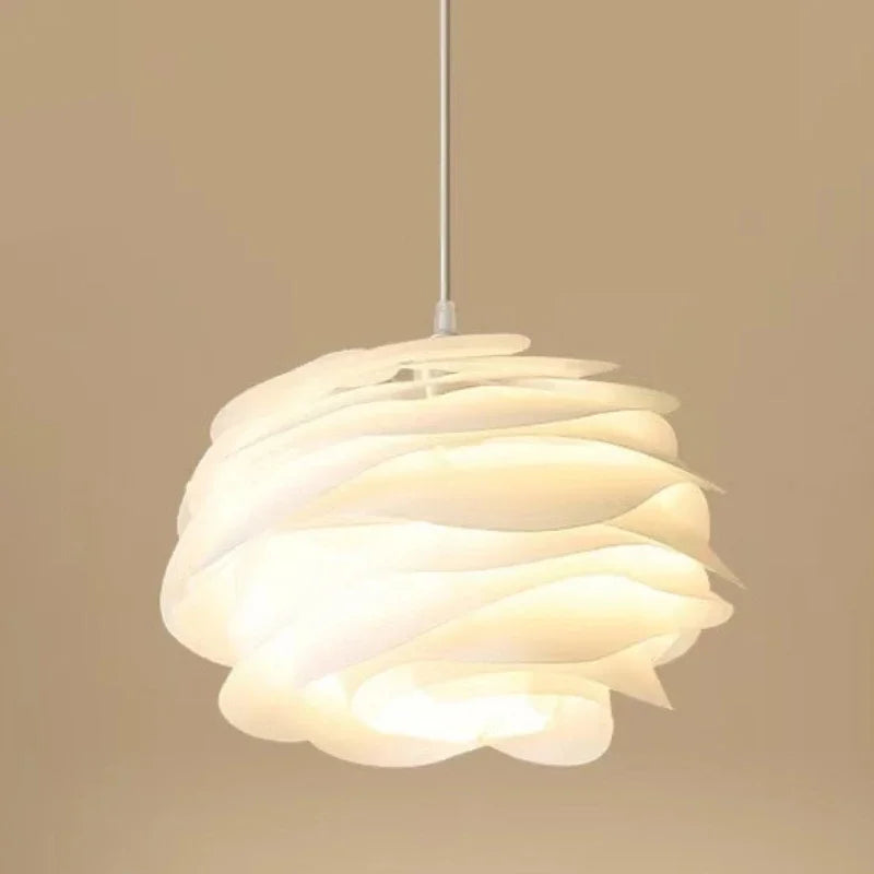 Moderne hvid rose-pendel