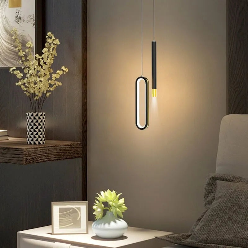 minimalistisk nordisk LED-lysekrone til hjemmet