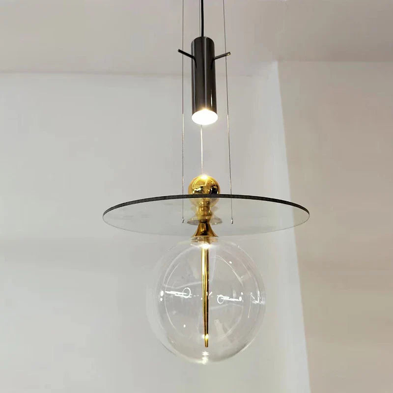 Postmoderne designerglaslysekrone til indretning
