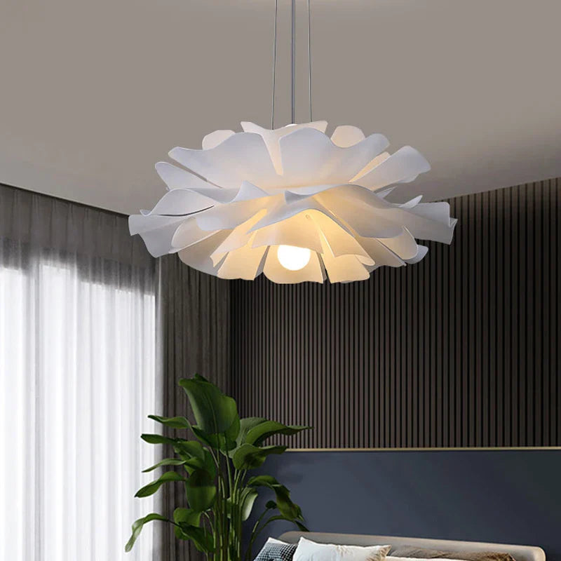 Nordisk LED stue soveværelse pendel lys piger værelse kreativ belysning designer spisestue lampe Net rød blomst lysekrone