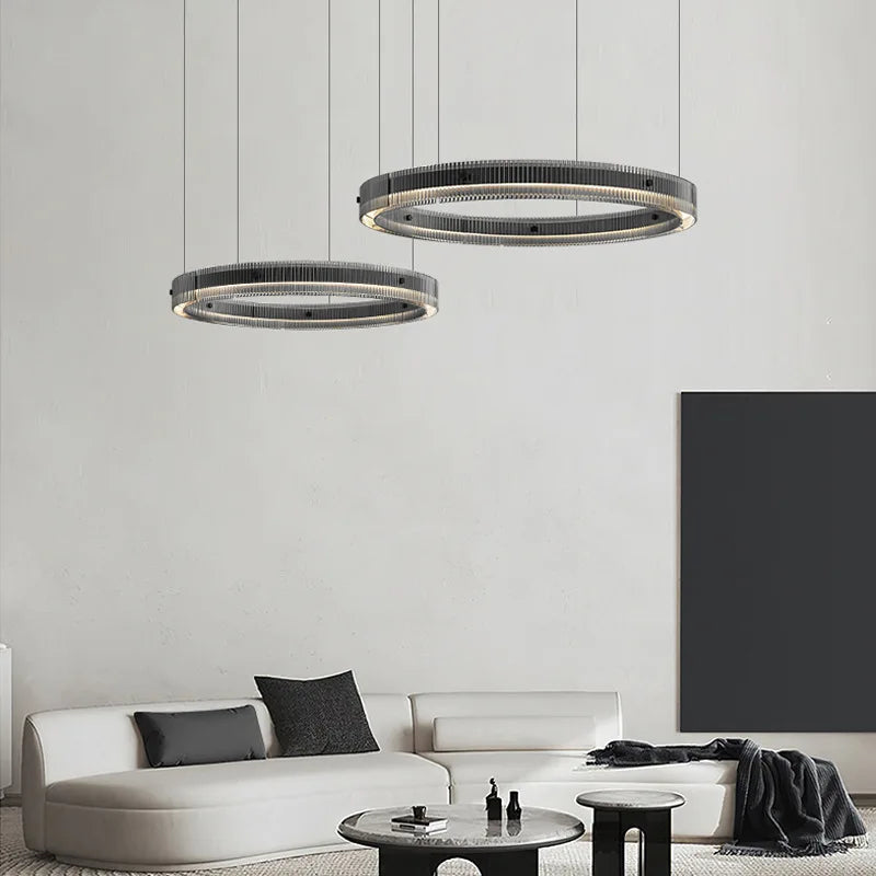 moderne nordisk luksus LED-glaspendel