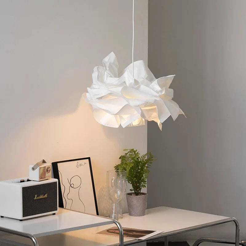 Minimalistisk LED papirlysekrone til indendørs gør-det-selv-belysning