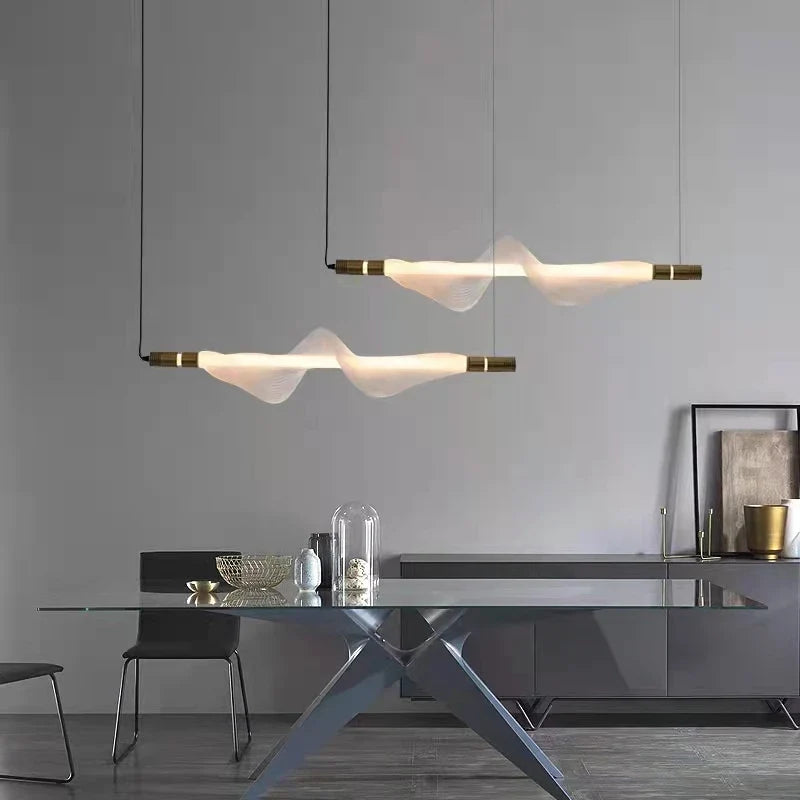 Elegant, moderne lysekrone