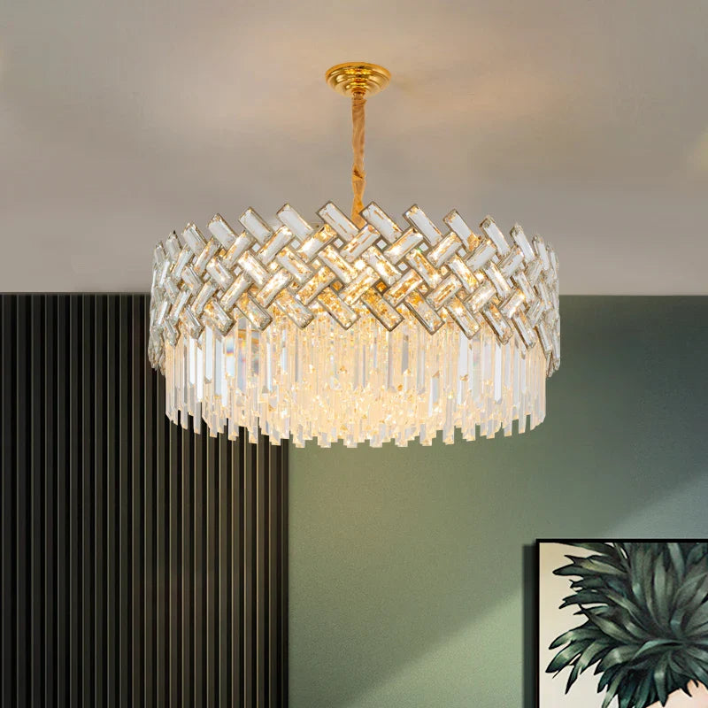 Moderne luksuriøs designkrystallysekrone