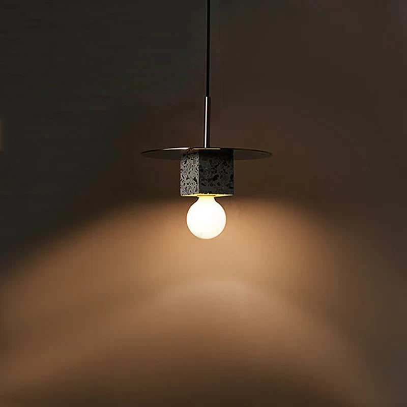 kreativt luksus lysekrone i naturlig marmor med LED-lys