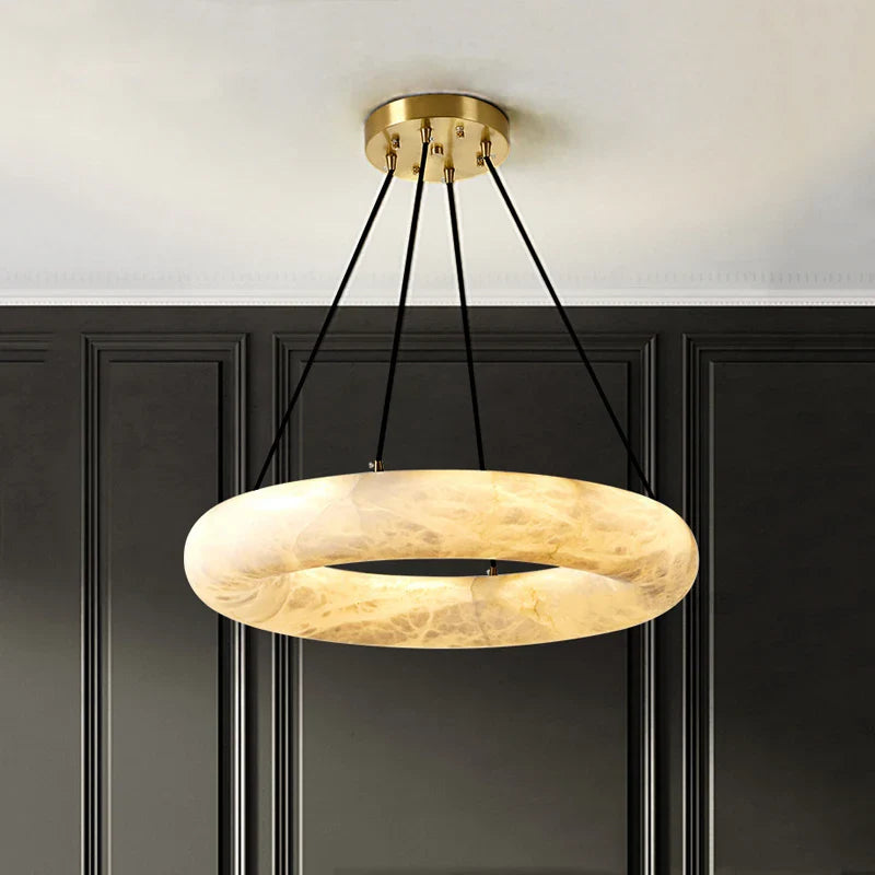 Spansk luksuslampe i naturmarmor til hotel