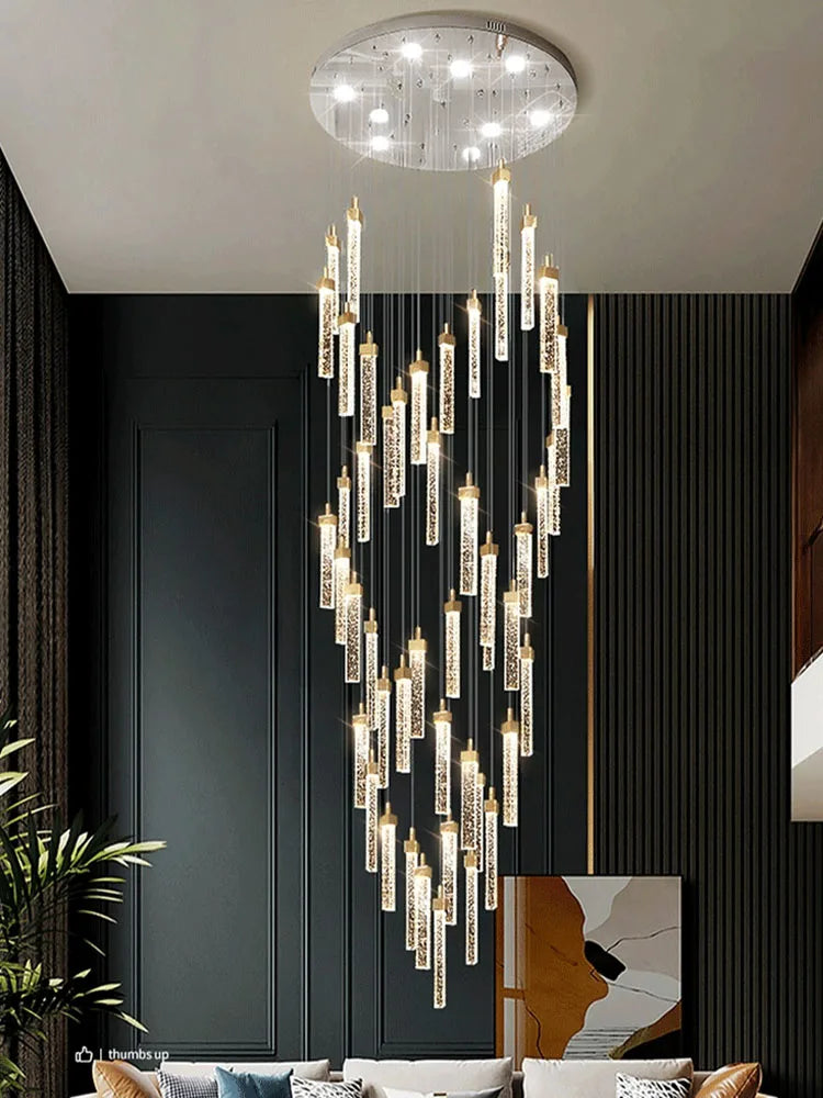 Moderne LED-krystallysekrone til et elegant hjem