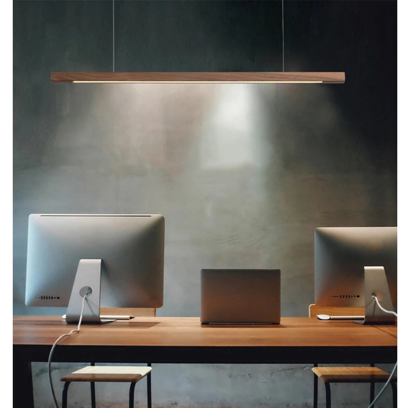 Moderne aflang LED-trælampe