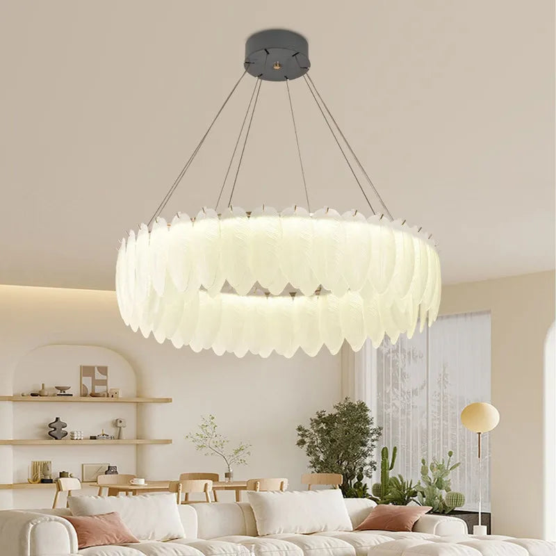 Elegant, moderne nordisk LED-pendellampe