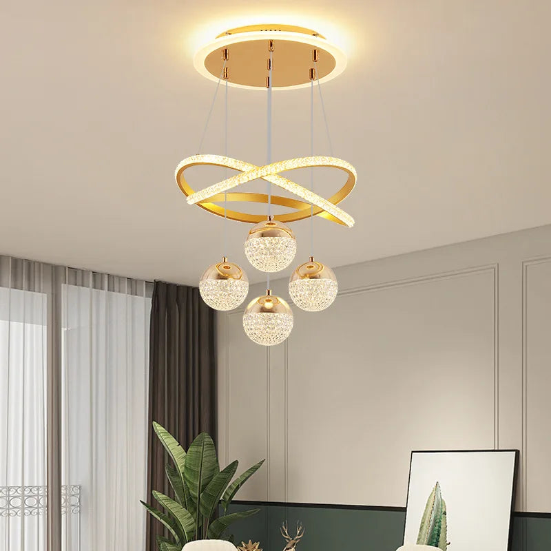 Minimalistisk moderne lysekrone til elegant og raffineret boligindretning