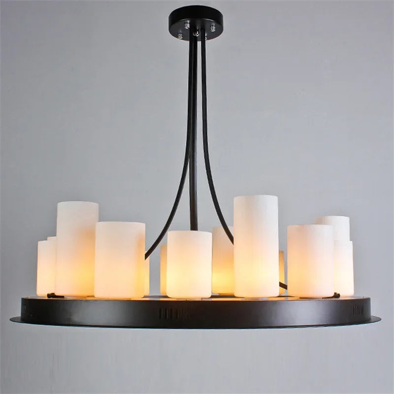 Moderne LED-lysekrone, elegant og stilren