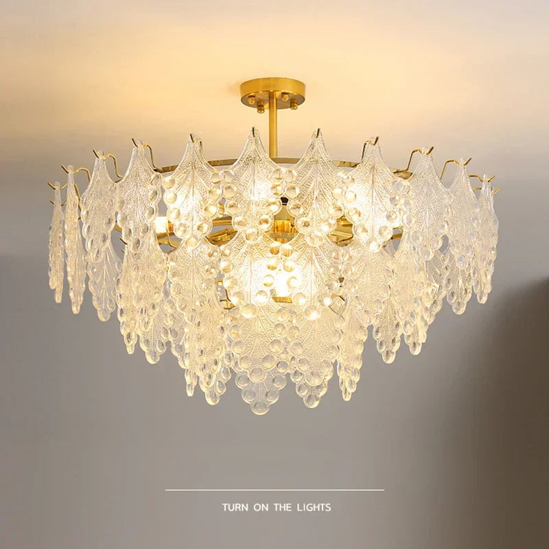 Elegant romantisk glaslysekrone