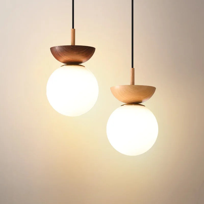 Nordisk stil enkel ophængt lampe i gul travertin