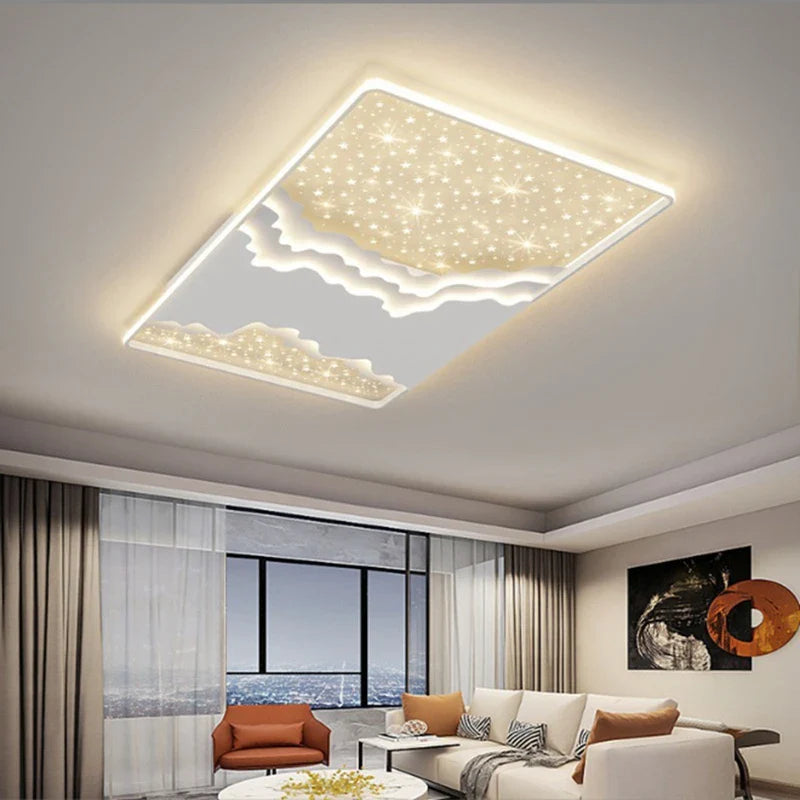 Loftlampe med stjernedesign i moderne stil