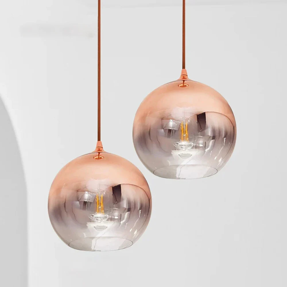Dekorativ 3D-glas-LED-fyrværkeri-lysekrone