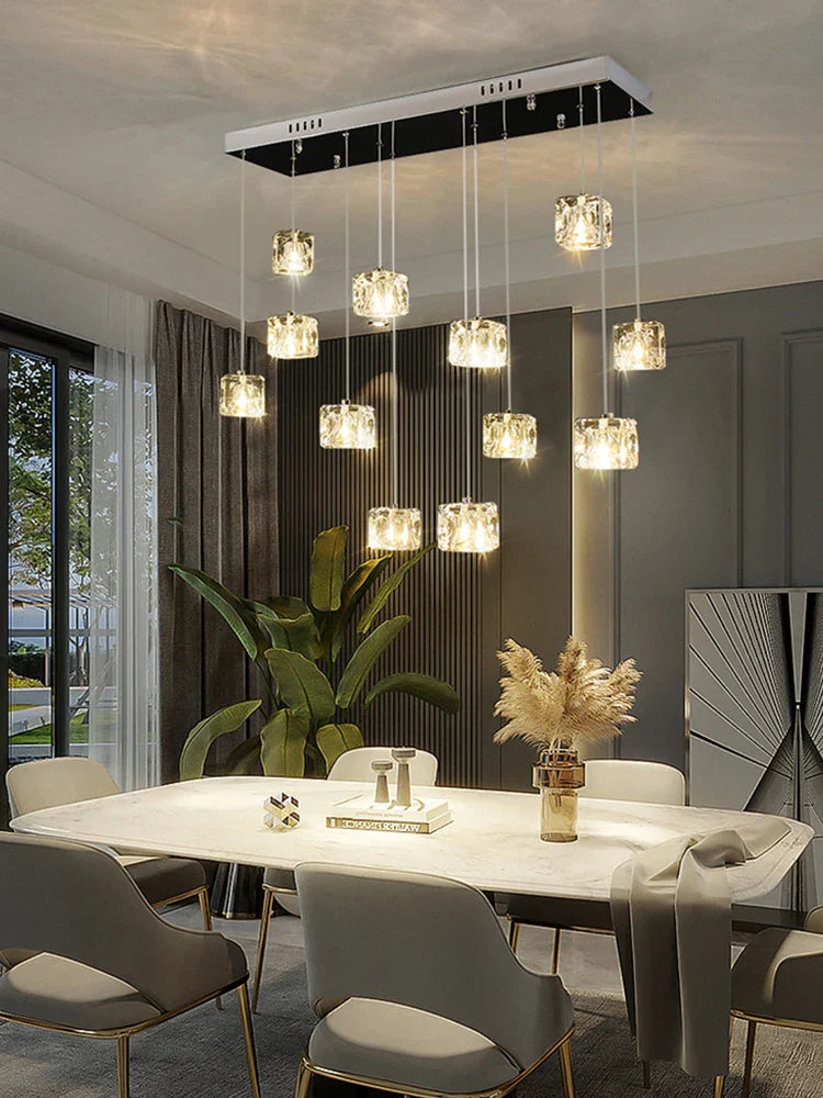 Moderne elegant krystallysekrone