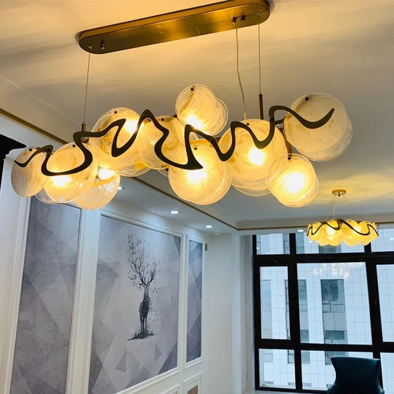 Moderne luksus LED-lysekrone