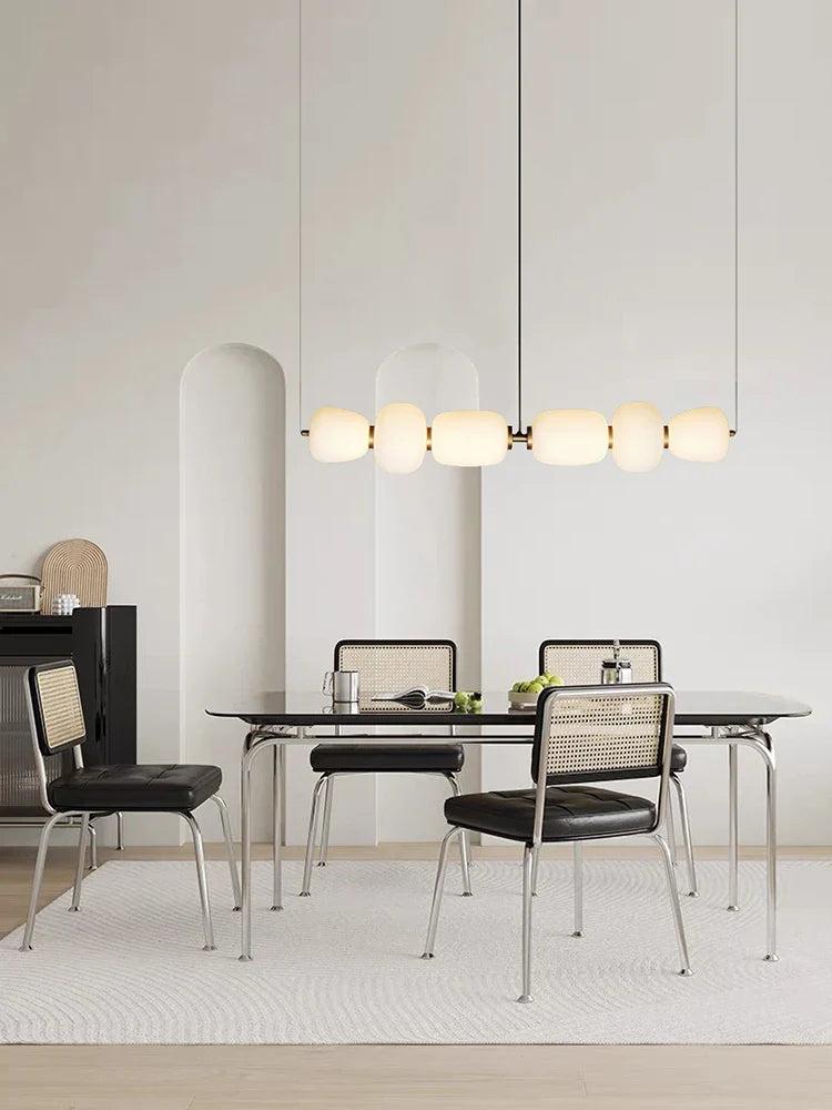 Japansk minimalistisk, kreativ og kunstnerisk glas LED-lysekrone