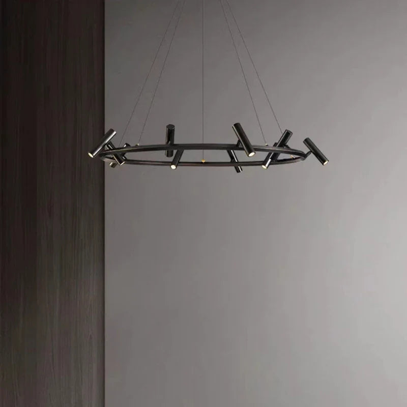 Elegant moderne roterende LED-lysekrone