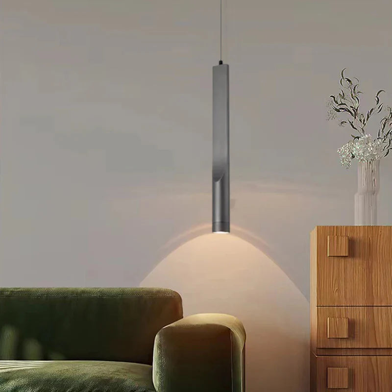 Minimalistisk loftlampe i aluminium