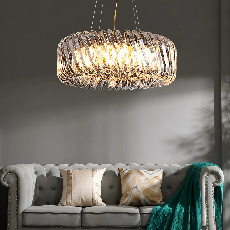 Krystallysekrone i raffineret moderne design