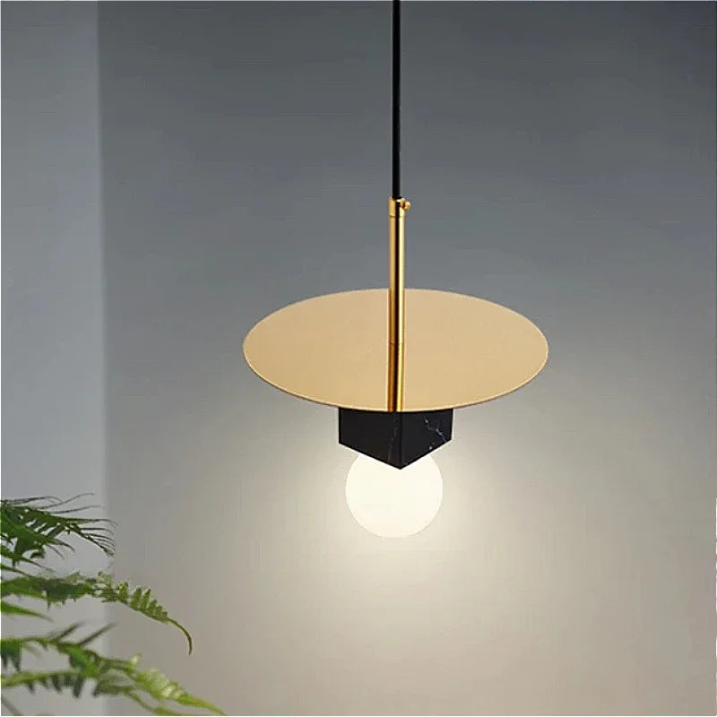 Nordisk minimalistisk design marmor lysekrone til moderne indretning