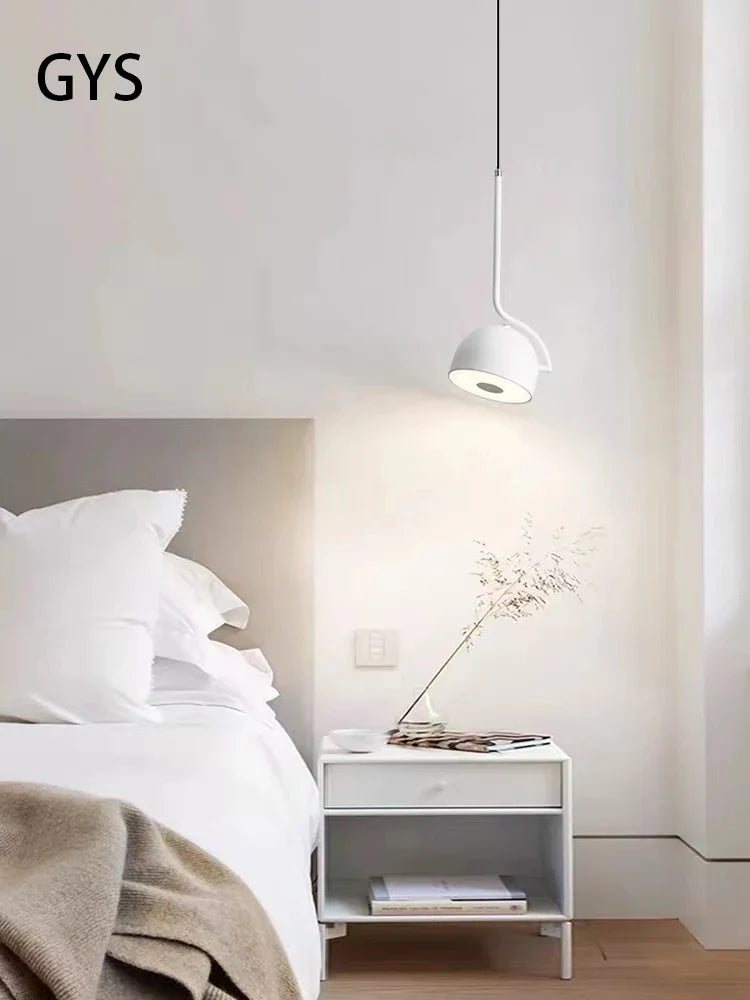 Moderne minimalistisk enkelthovedet roterende LED-loftlampe
